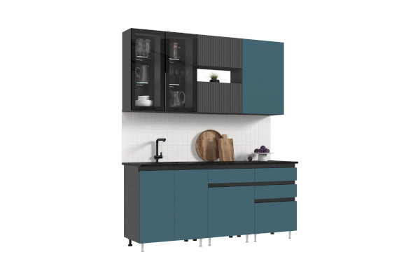 Кухонный гарнитур Техно-6 2,0 м (Миф)